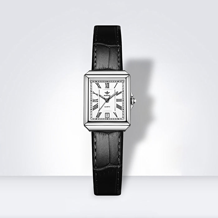 Rectangular fashion quartz watch waterproof simple compact high appearance level women's watch