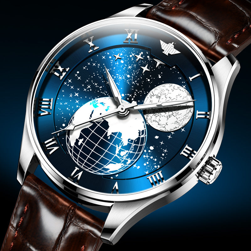 Star Automatic Mechanical Waterproof Belt Men's Watch