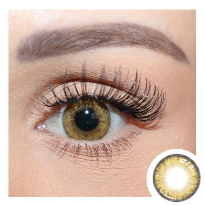 Natural models light yellow (12 months) contact lenses