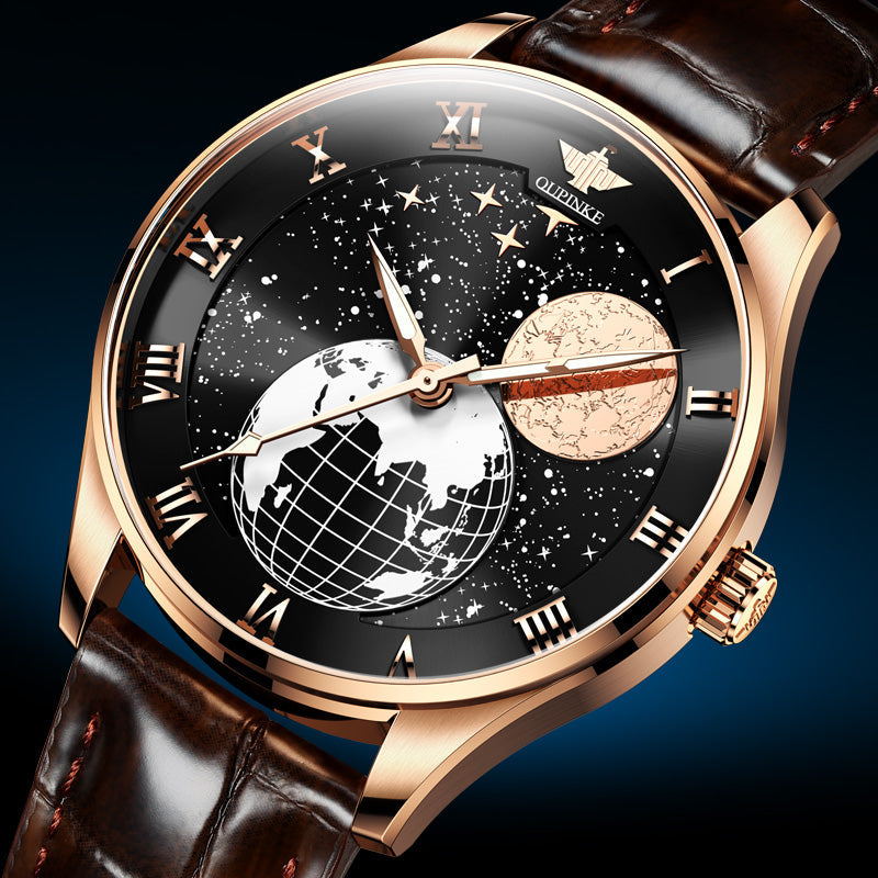 Star Automatic Mechanical Waterproof Belt Men's Watch