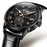 JSDUN Men MecTop Brand Luxury Automatic Watch Leather Waterproof Sports Moon Phase Wristwatch
