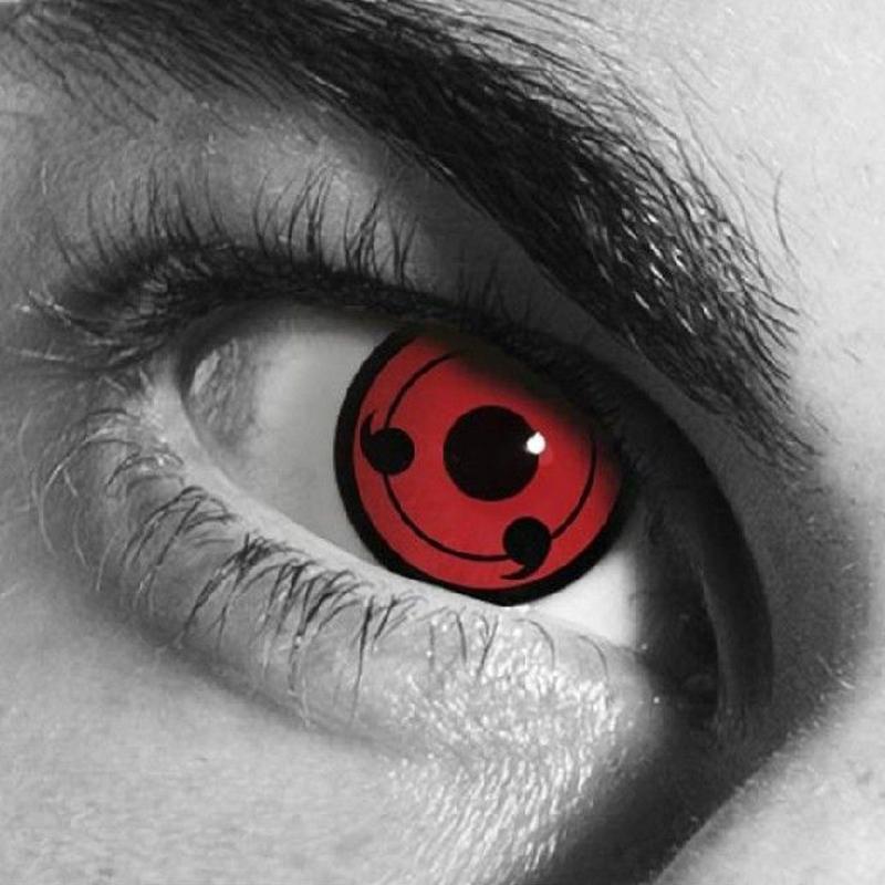 cosplay anime Naruto Red (12 months) contact lenses