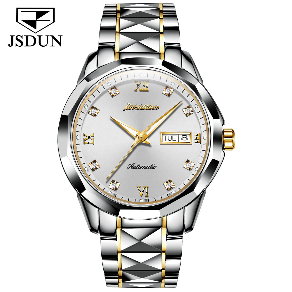 Tungsten Steel Waterproof Automatic Mechanical Business Men's Watch