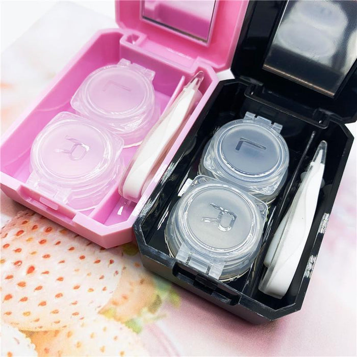 Simple contact lens box care box