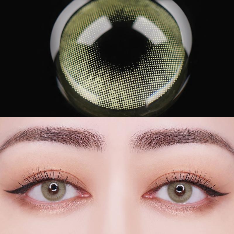 Natural yellow contact (12 months) contact lens