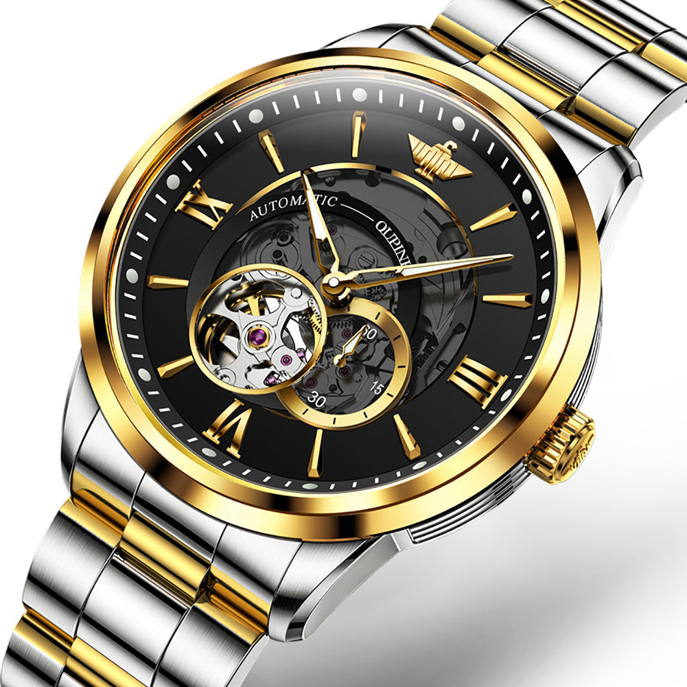 Men's Fashion Business Hollow Movement Watch