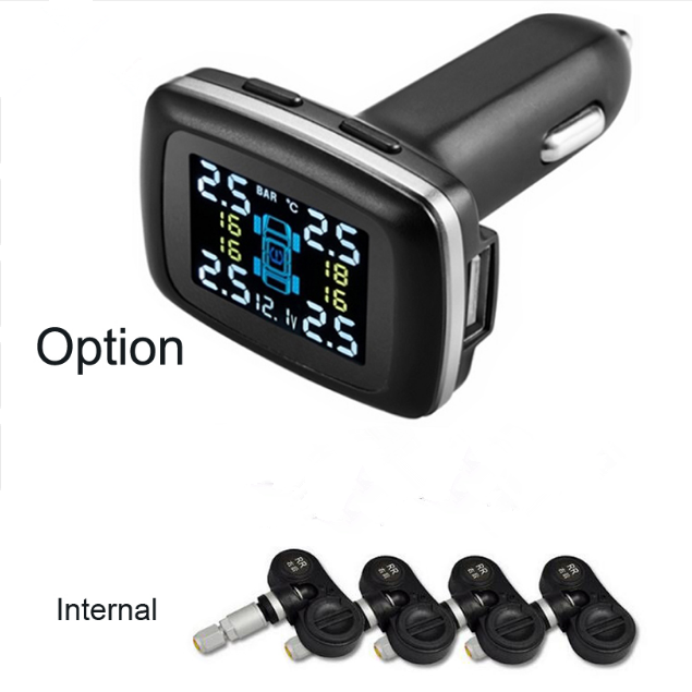 Smart TPMS Car Tire Tire Monitoring System Cigarette Lighter LCD Display Digital Auto Tire Pressure Safety Alarm Systems