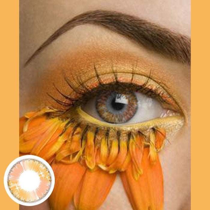 Shiny orange eyes (12 months) contact lenses