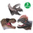 Puppet Rerealistic Soft Rubber Children Boys and Girls Dinosaur Head Glove Toy (3 PCS)