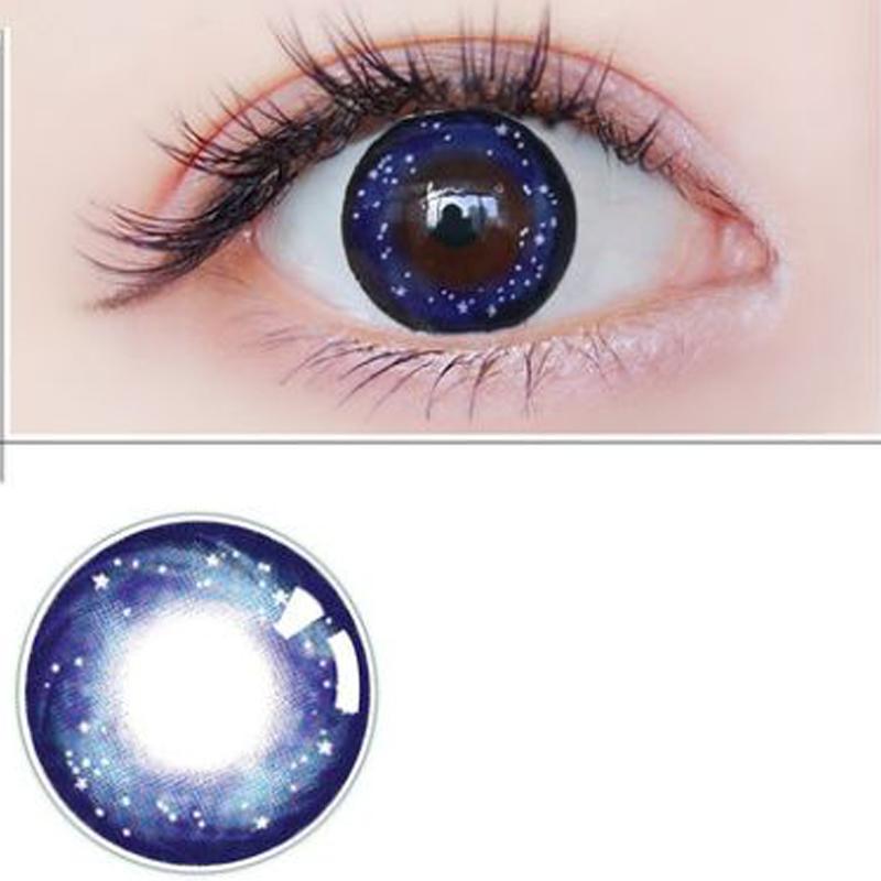 Natural starry sky purple (12 months) contact lenses