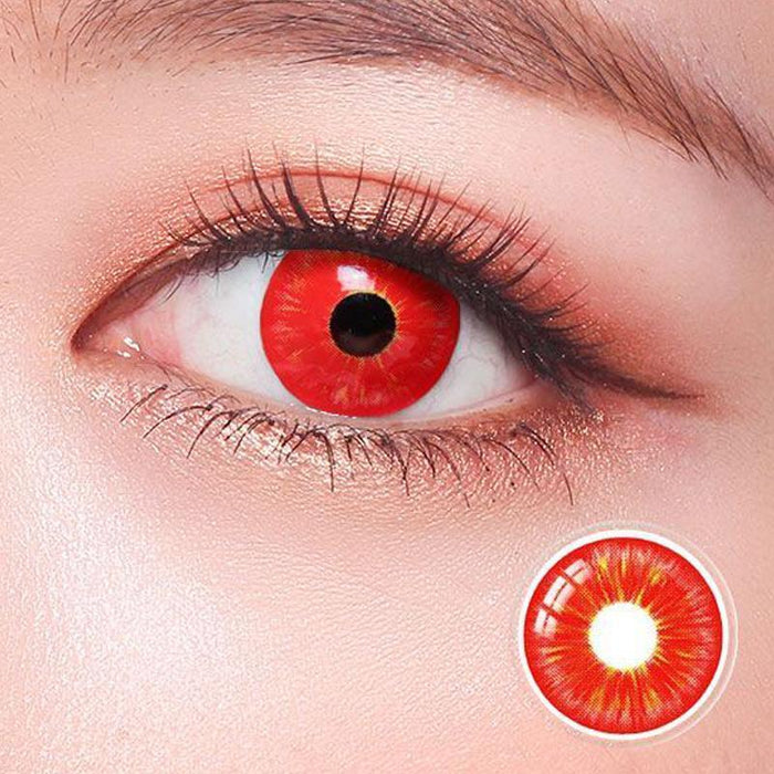 cosplay Halloween red eyes (12 months) contact lenses