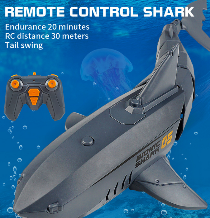 Remote Control Electric Shark Rechargeable Summer Water Children's Electric Toy
