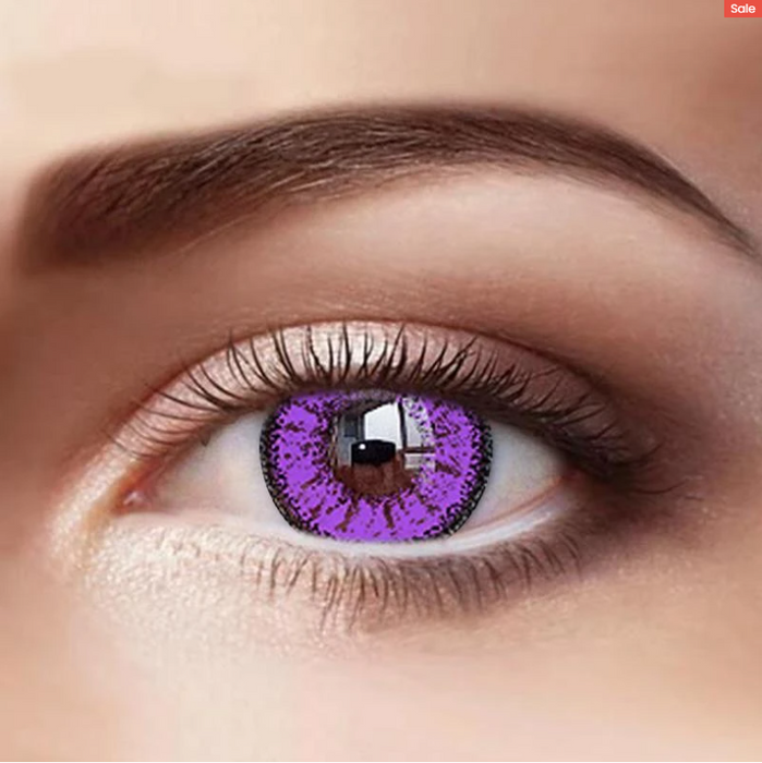 Eye Circle Lens Fire Purple Colored Contact Lenses