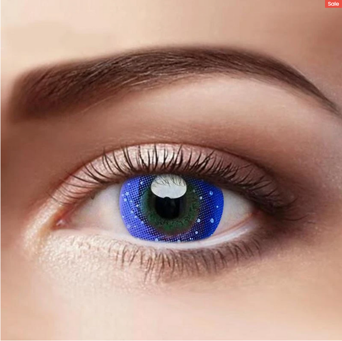 Eye Circle Lens Galaxy Purple Colored Contact Lenses