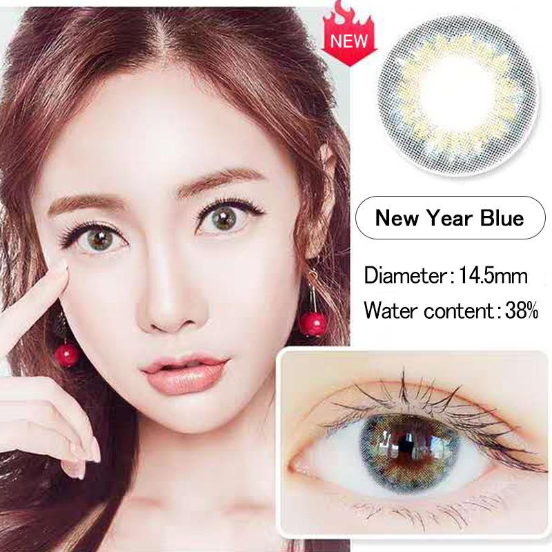 Natural new explosion light blue (12 months) contact lenses