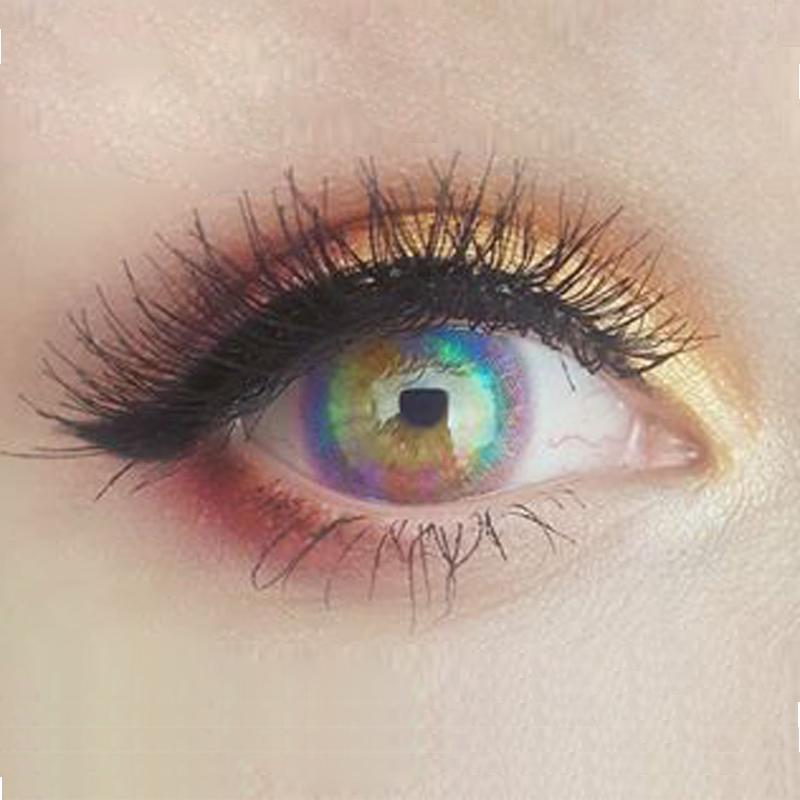 Multicolored Mermaid Tears Eyes (12 months) contact lenses