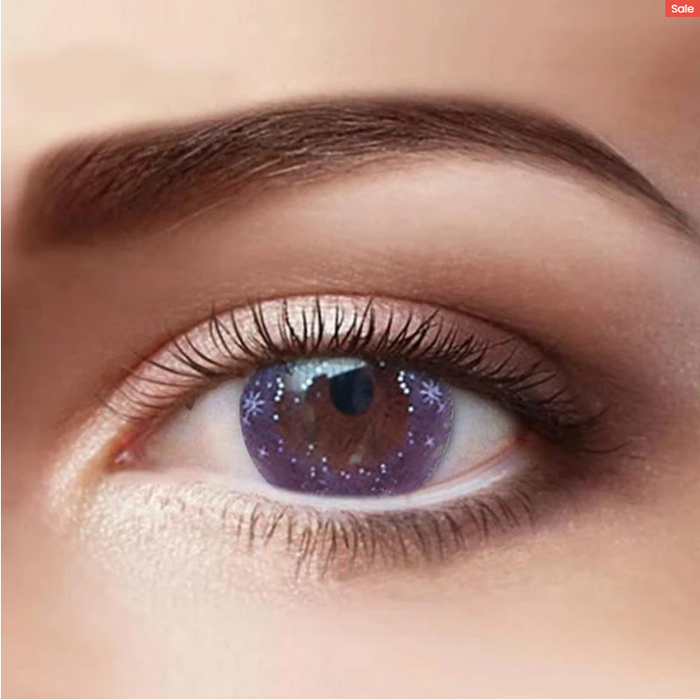 Eye Circle Lens Starry Purple Colored Contact Lenses