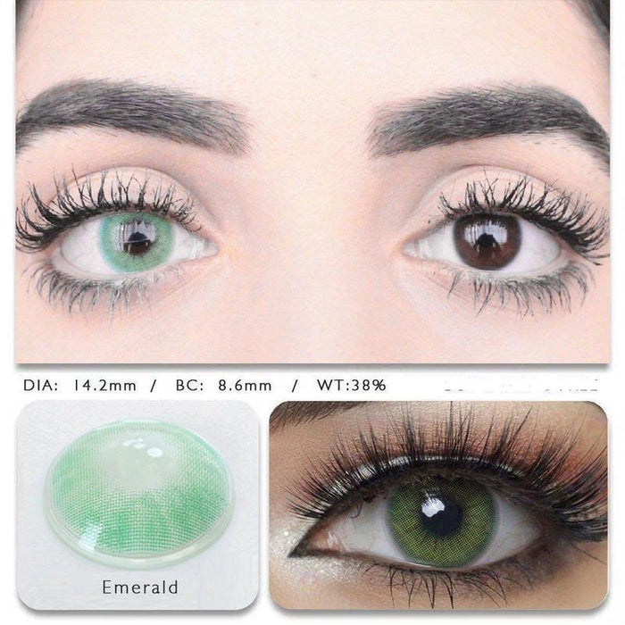 Hidrocor Emerald (12 Month) Contact Lenses - ilabar