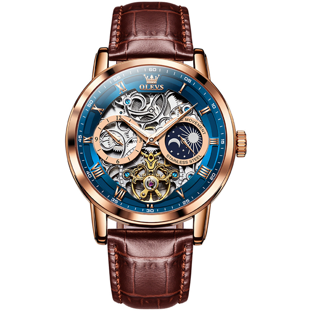 Multifunctional Hollow Tourbillon Mechanical Watch Luminous Men's Watch