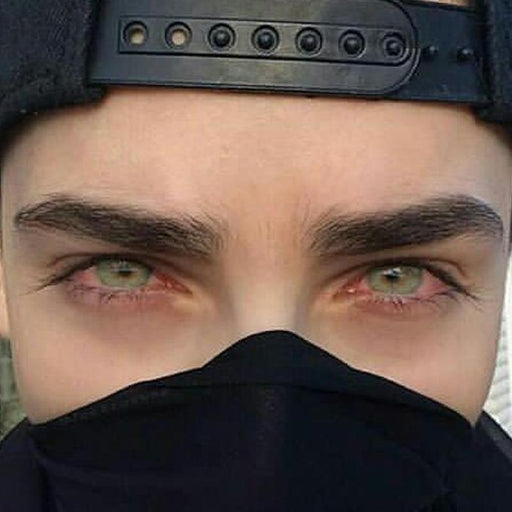 Men's light candy green eyes (12 months) contact lenses