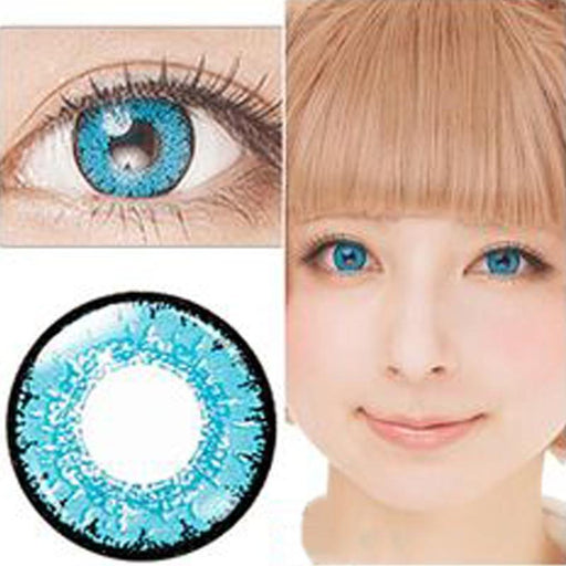 Natural shiny blue eyes (12 months) contact lenses