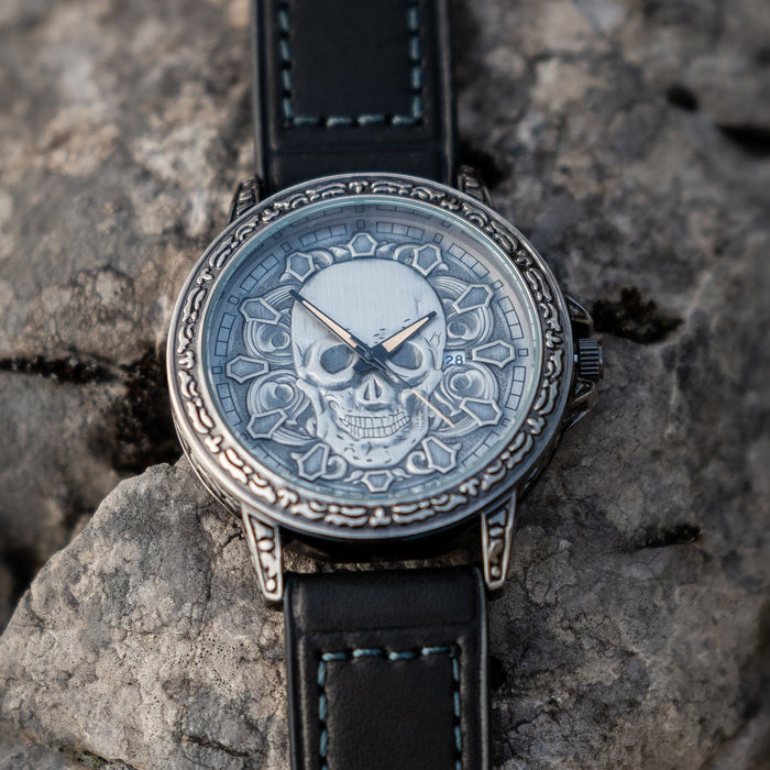 3D CARVED SKULL WATCH