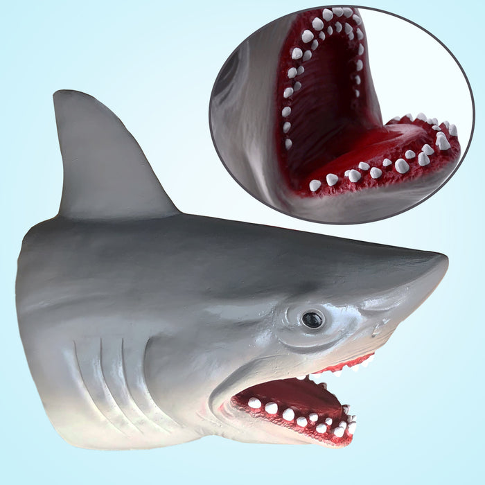 Shark Puppet Realistic Soft Rubber Shark Toy For Children Boys And Girls