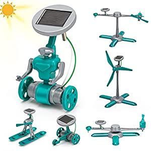 CIRO STEM Solar Robot Toys, 6-in-1 Educational Science Experiment Kit for Kids, DIY Building Set for Boys Girls