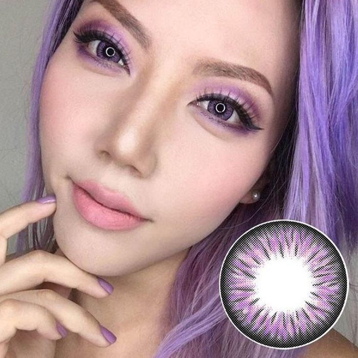 cosplay purple big eye contact lenses (12 months) contact lenses