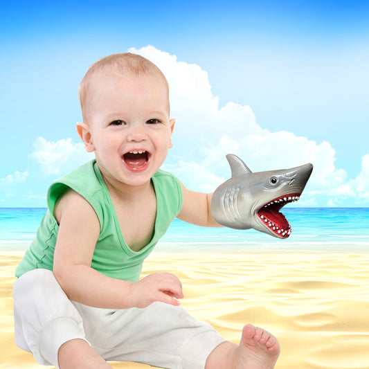 Shark Puppet Realistic Soft Rubber Shark Toy For Children Boys And Girls