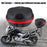 30L Motorcycle Tour Tail Box Scooter Trunk Luggage Top Lock Storage Carrier Case