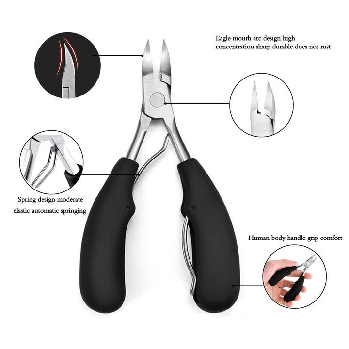 【50% OFF TODAY!!】PRECISION TOENAIL CLIPPERS FOR THICK OR INGROWN TOENAILS BEST NAIL CLIPPER & PEDICURE TOOL FOR SENIORS