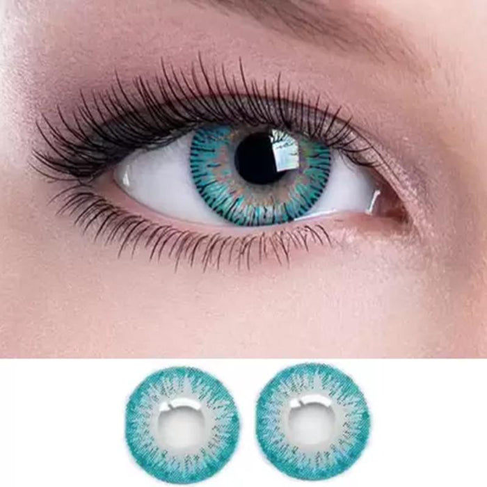 Natural gem blue green (12 months) contact lenses