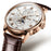 JSDUN Men MecTop Brand Luxury Automatic Watch Leather Waterproof Sports Moon Phase Wristwatch