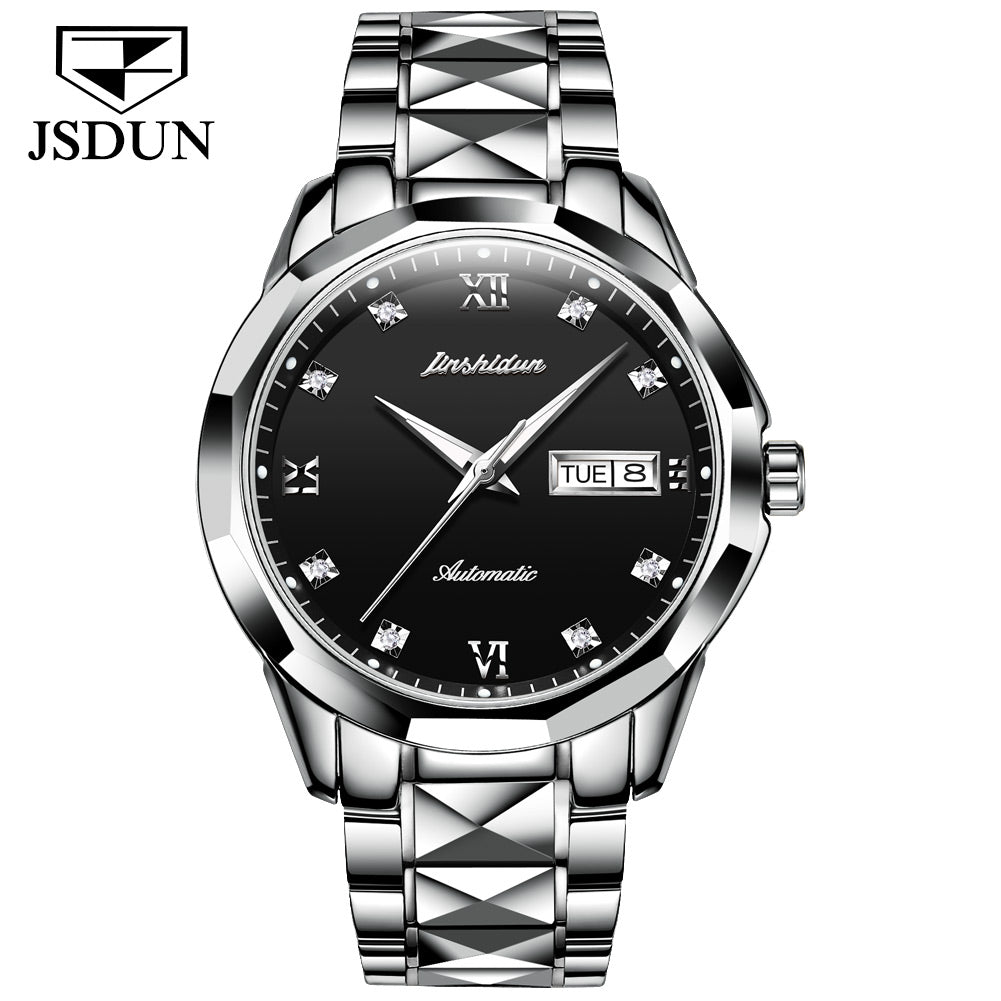 Tungsten Steel Waterproof Automatic Mechanical Business Men's Watch