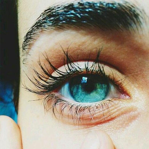 Shiny transparent lake blue (12 months) contact lenses