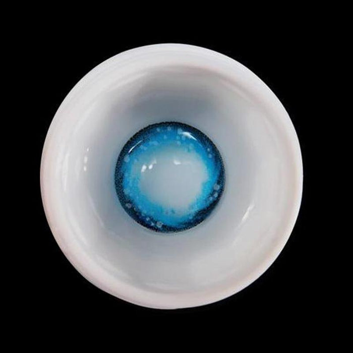 Star blue (12 months) contact lenses