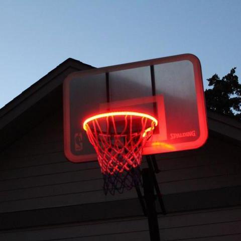 Awesome Basketball Hoop Sensor-Activated LED Strip Light