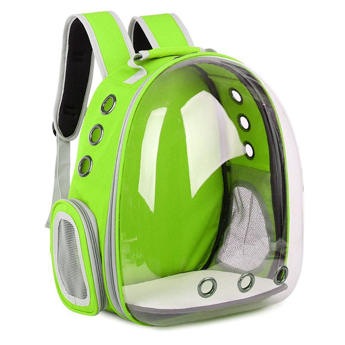 Breathable Transparent Capsule Pet Cat Puppy Travel Space Backpack Carrier Bag