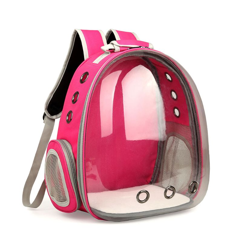 Breathable Transparent Capsule Pet Cat Puppy Travel Space Backpack Carrier Bag