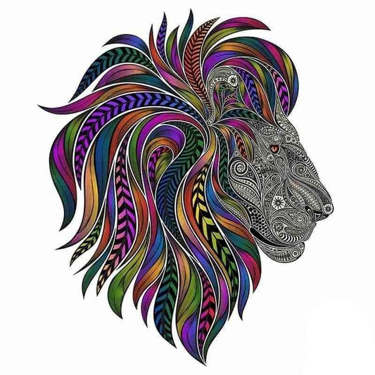 Colorful Lion Jigsaw Puzzle