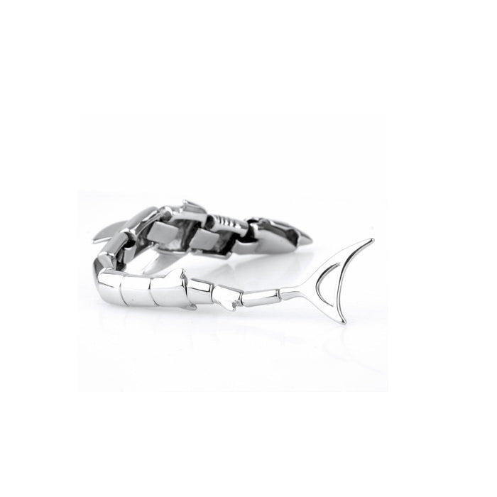 “The Jaws”2020 Latest fashion cool men stainless steel casting jewellery bracelets shark bracelet
