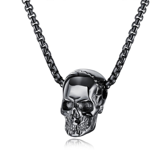 Skull Necklaces For Men Person Cranial Personality Ghost Head Pendant Necklace Halloween Accessories Jewelry