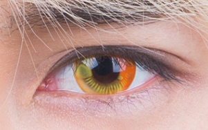 COSPLAY ORANGE（TWO PIECE）CONTACTS LENS