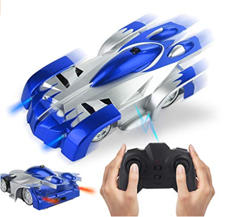 Obbug RC Climb Car for Wall, USB Rechargeable Car with Update Remote Control, 360°Rotating Gravity Defying Stunt for Kids Boy Girl Birthday Gifts