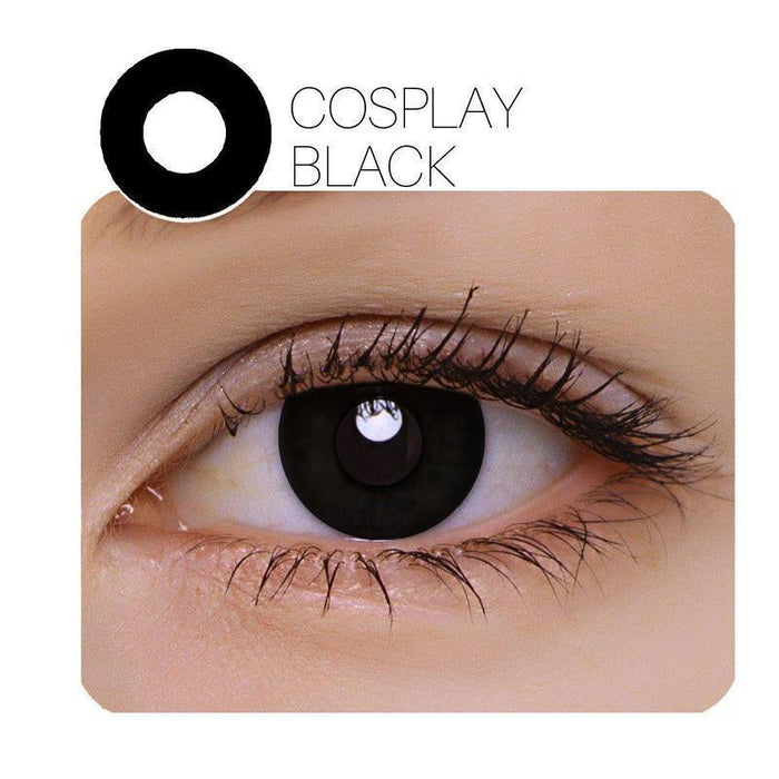 Annulus Cosplay Black (12 Month) Contact Lenses - ilabar