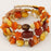 Multi strand Bracelet with Various Stones Beads and Crystals  bead bracelet