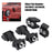 2 Set of Hood Latch Safety Catches & Brackets for Jeep Wrangler 2