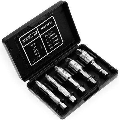 2-in-1 Premium Drill Bit & Screw Extractor ( Set of 5)