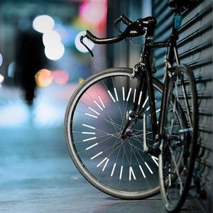 Bicycle Wheel Spoke Reflector (12 Pcs) - Fits All Standard Spoked Wheels